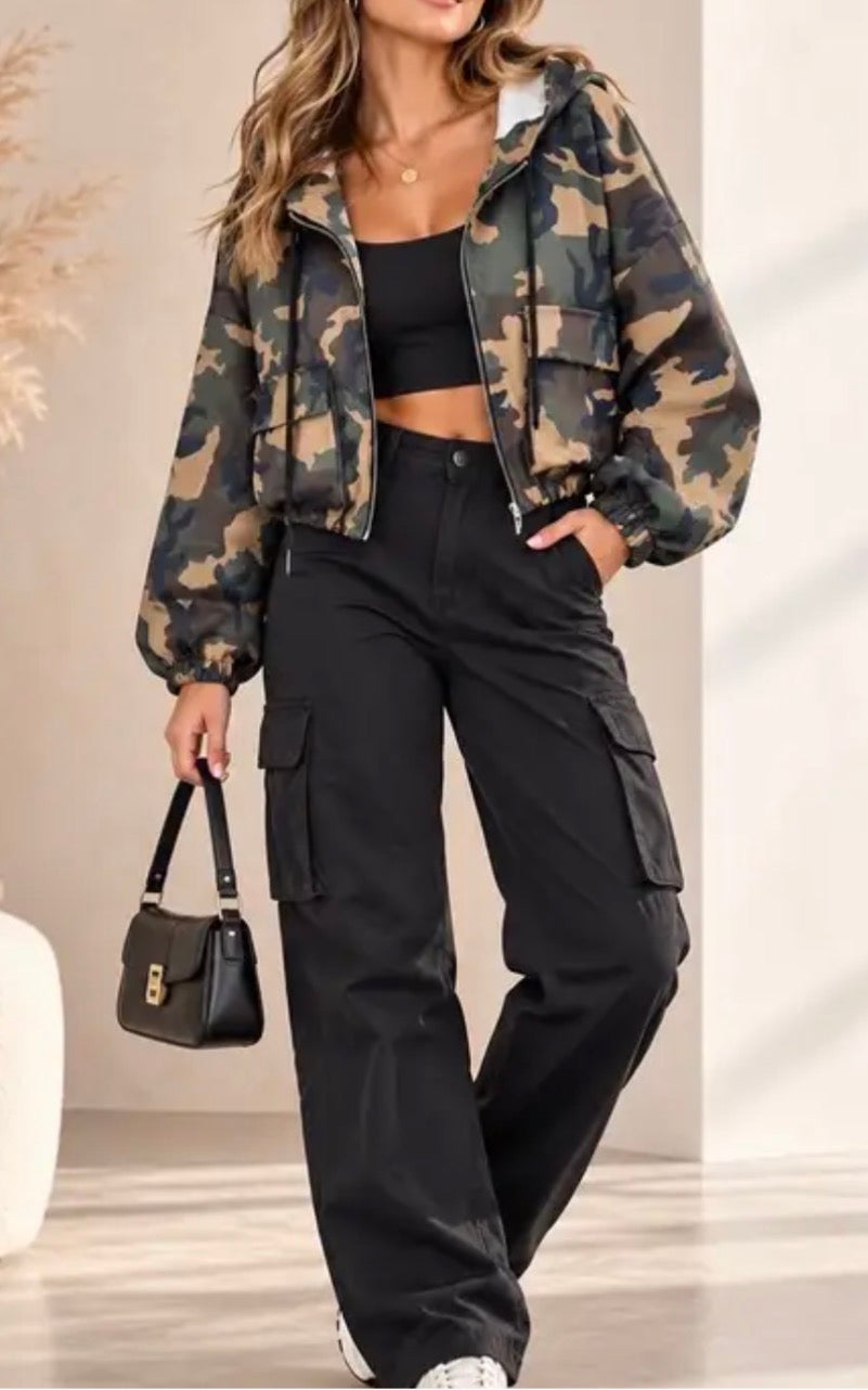 Celina camo hoody