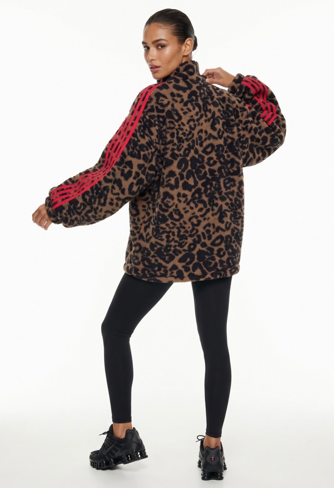 Pippa leopard print fleece