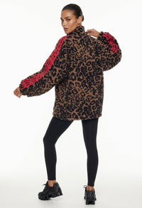 Pippa leopard print fleece