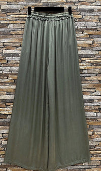 Lucy Satin Wide Leg Pants for Modern Women