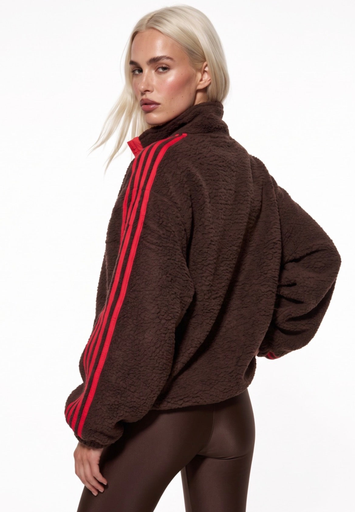 Lucia stripe fleece