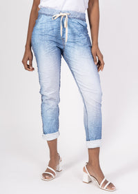 Alicia detail denim jogger