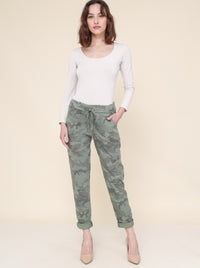Zadie print joggers