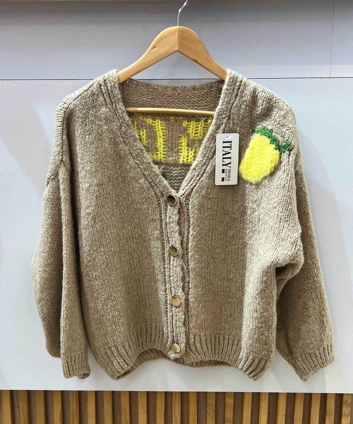 Leonie lemon cardigan
