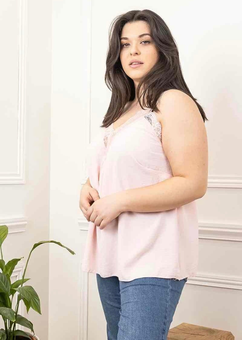 Lily lace cami (plus size)