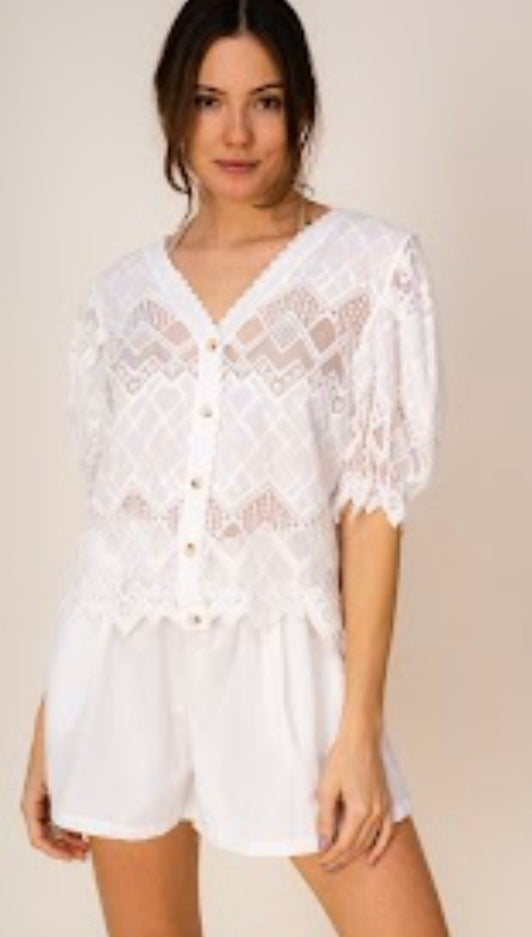 Aria lace blouse