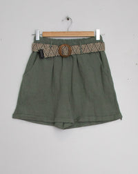 Shona belted shorts