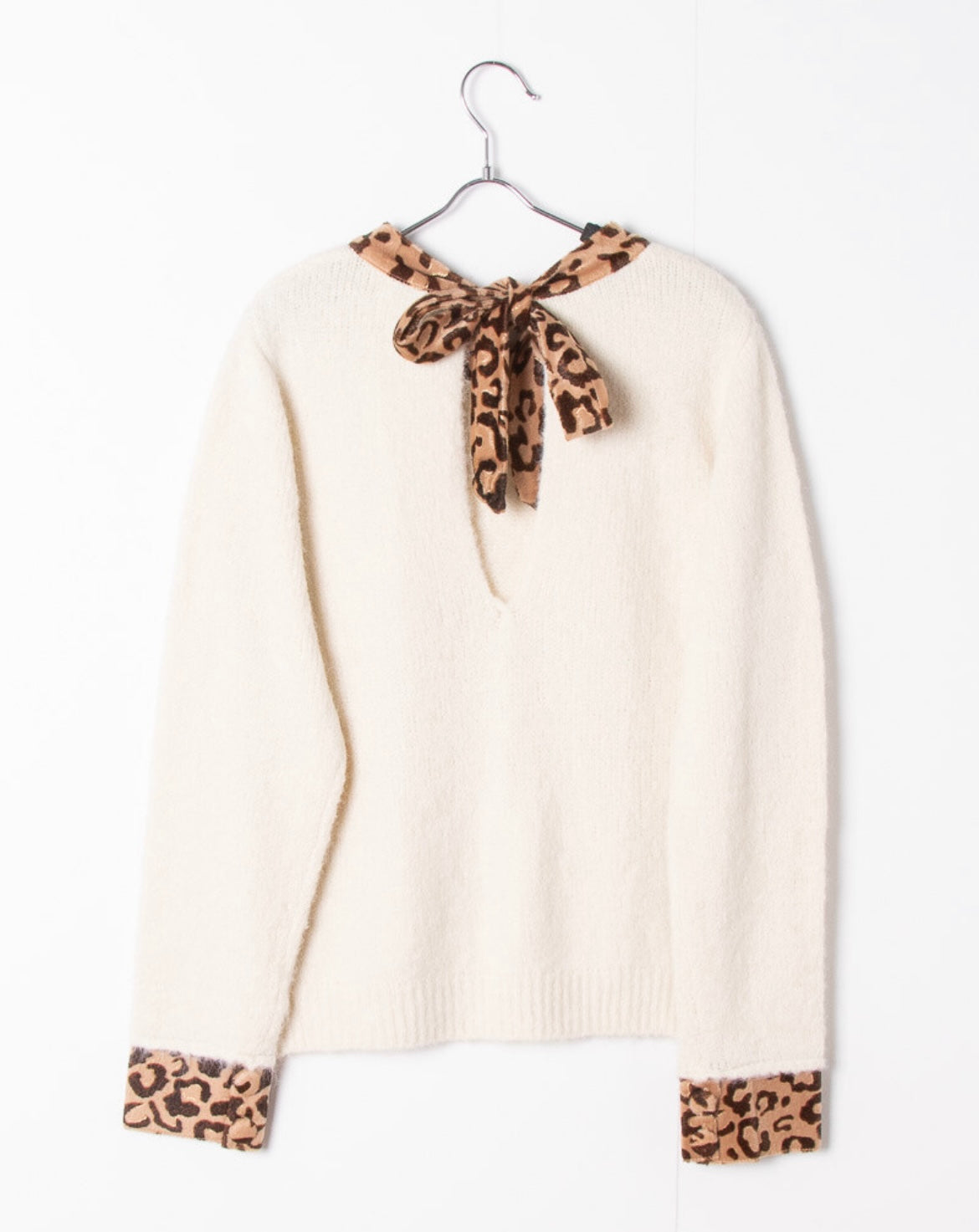 Ava Leopard print tie knit