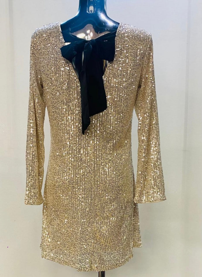 Whitney sequin bow dress