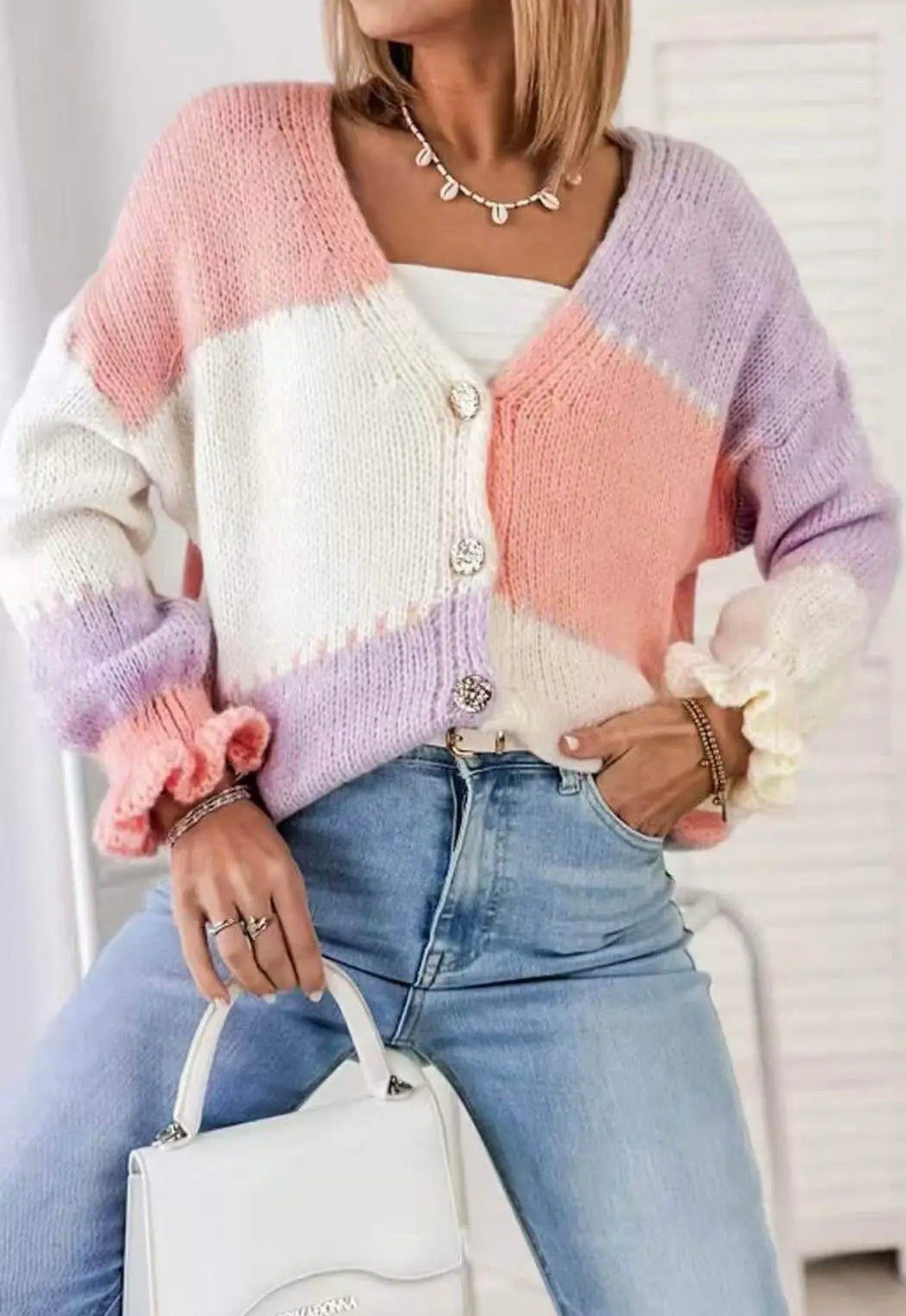 Candy Print Cardigan (PRE-ORER) – Playful Style with Everyday Comfort