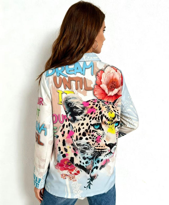Iris print Blazer