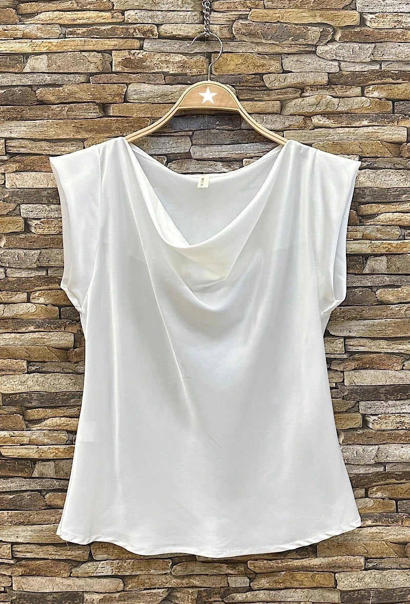 Chelsea cowl satin top