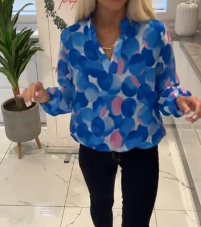 Belle print top