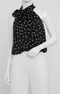 Lana dot high neck top