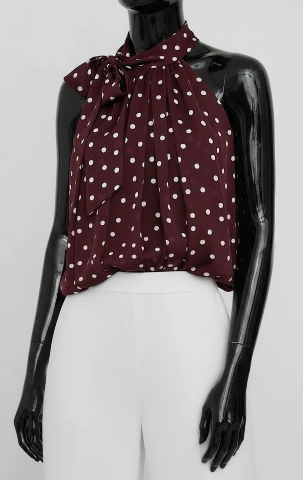 Lana dot high neck top
