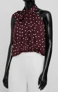Lana dot high neck top