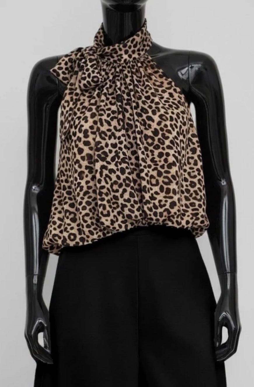 Lana dot high neck top