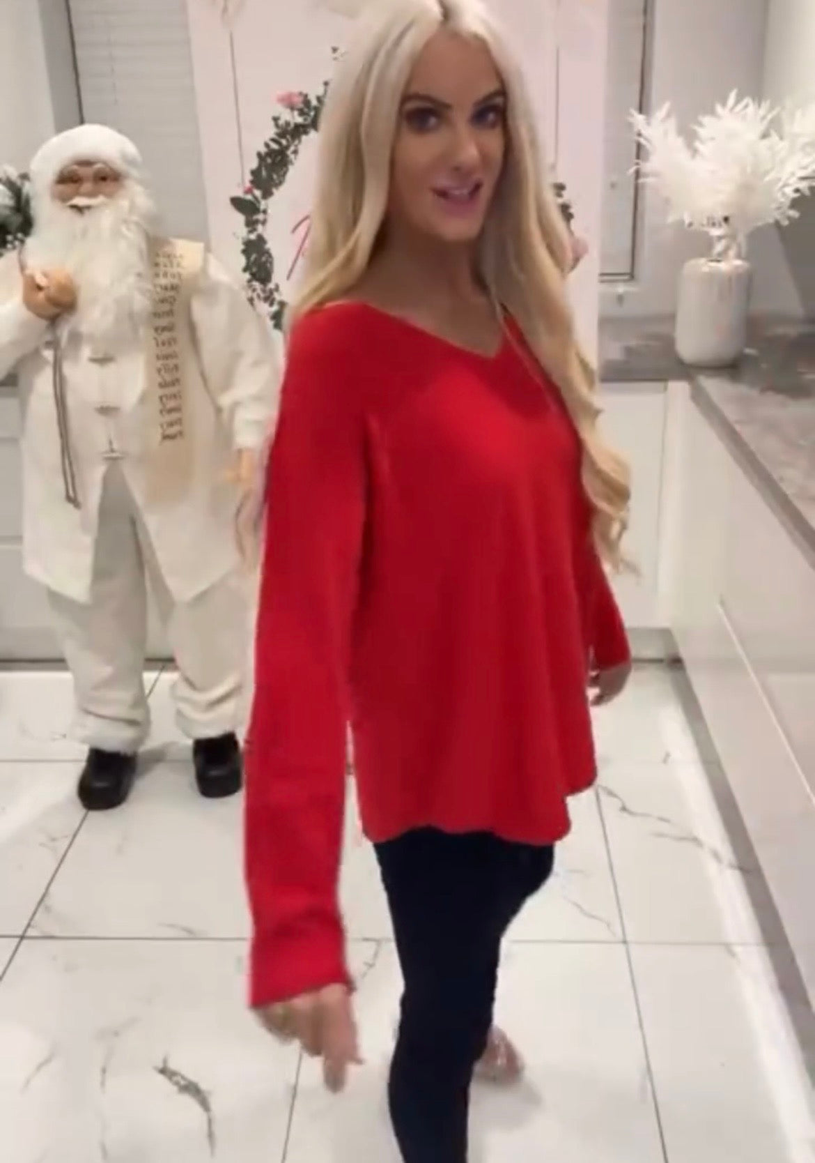 Lauren V-Neck Knit Jumper