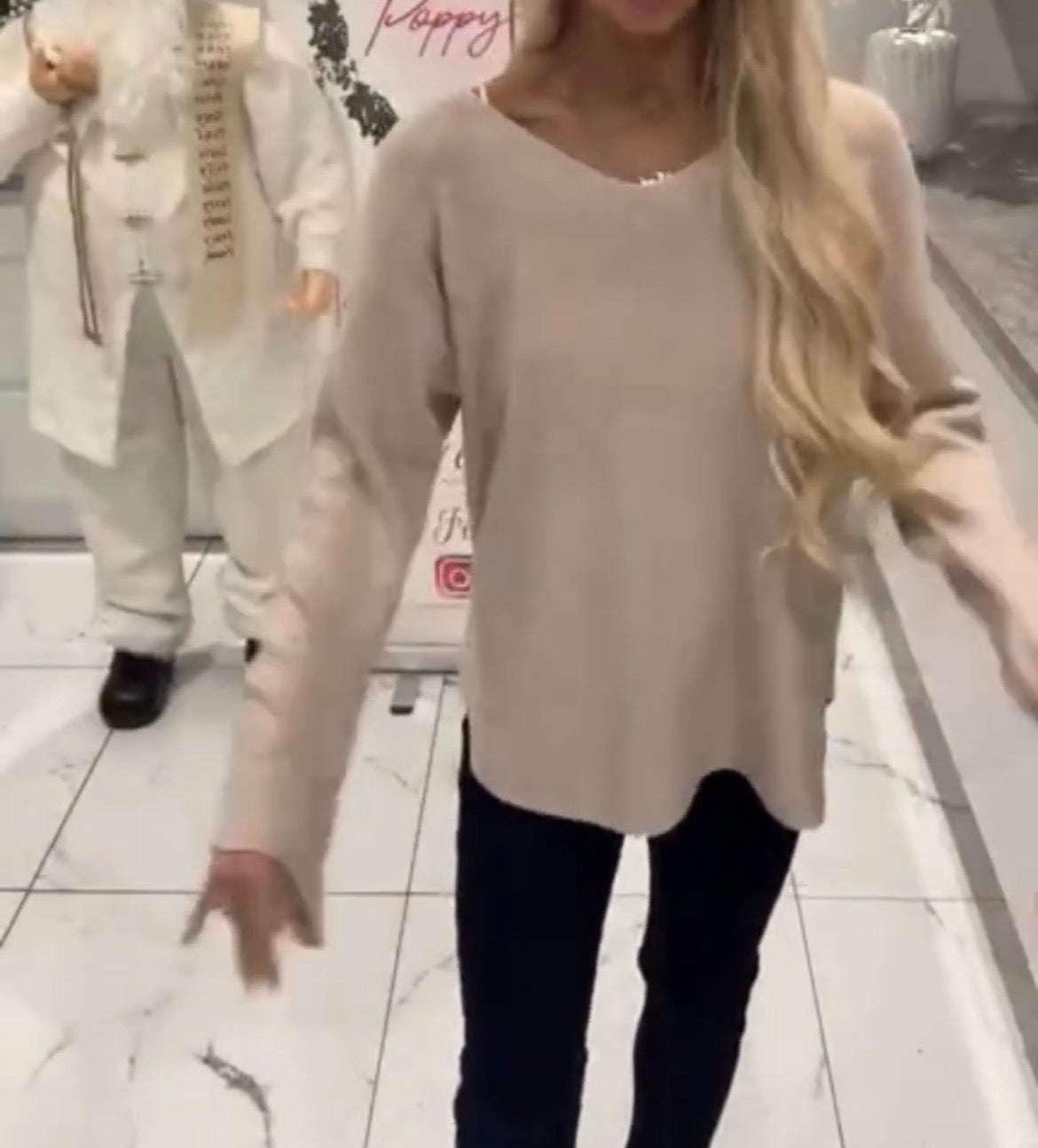 Lauren V-Neck Knit Jumper in Ireland