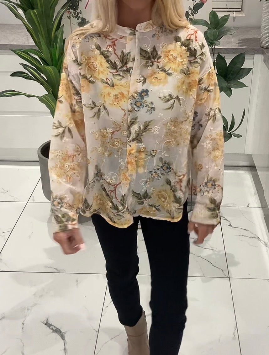 Noleen Print Blouse