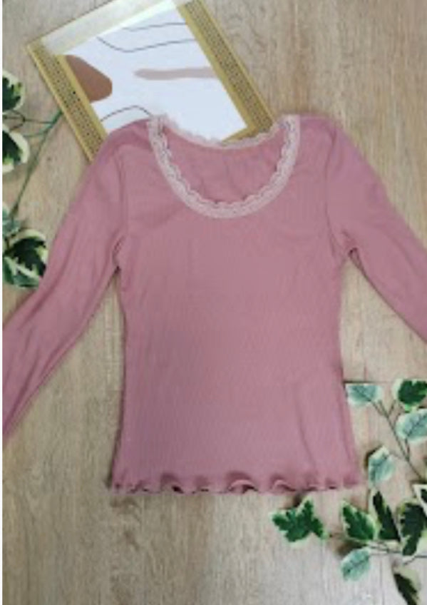 Lucy Lace Long Sleeve Top